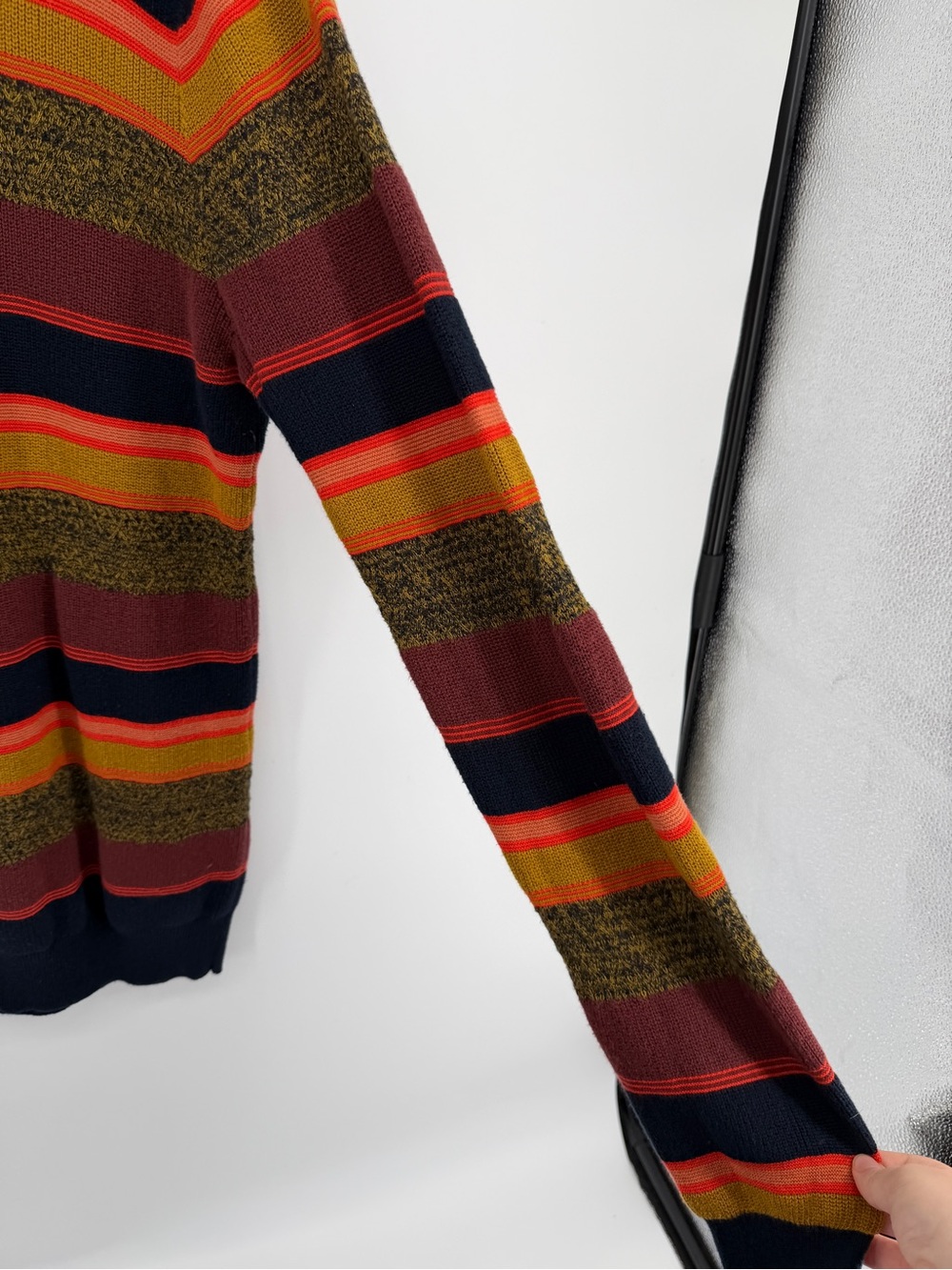 Scotch & Soda Grandpacore Gorpcore Multicolor Stripe Crewneck Sweater SzXL - Picture 9 of 12